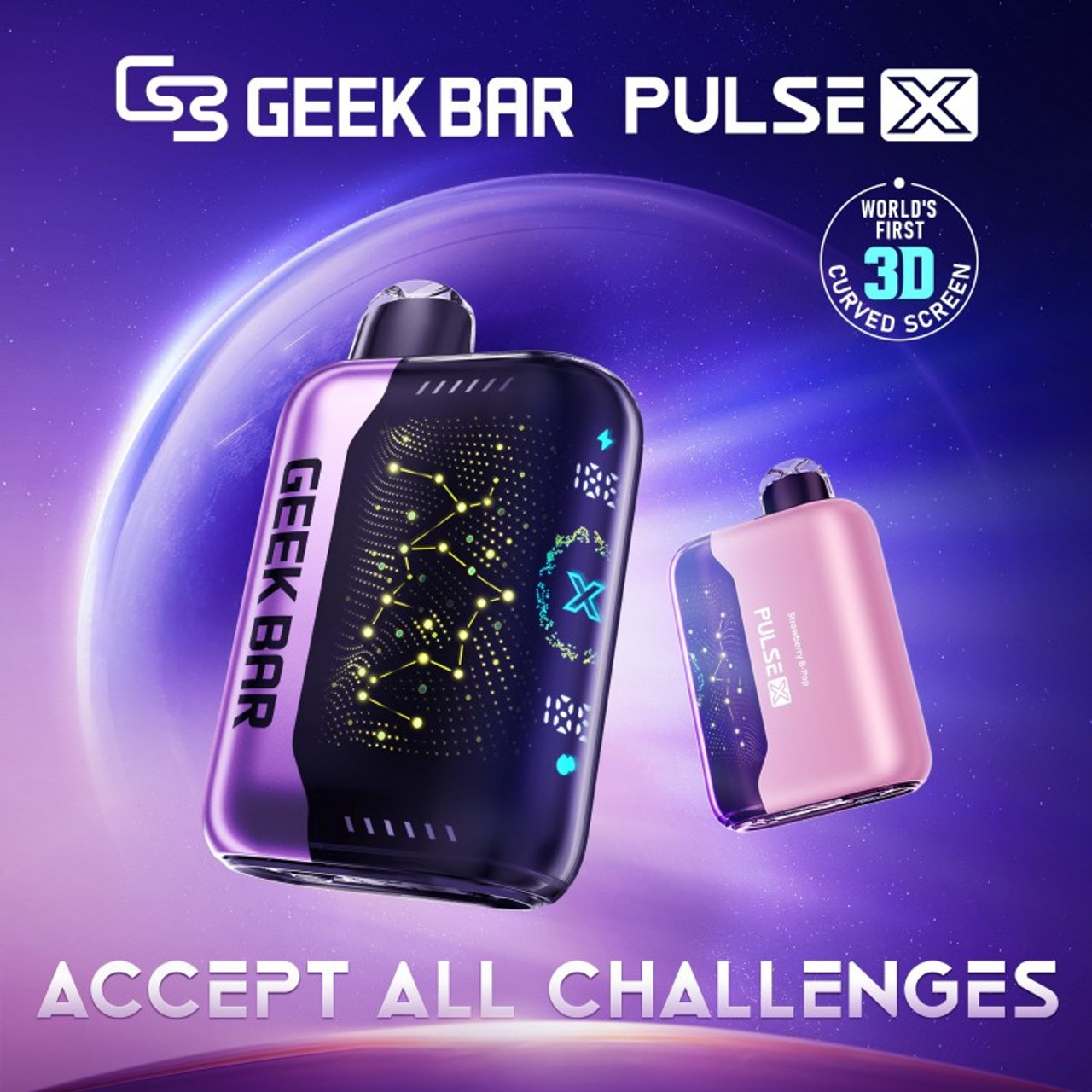 Blackberry B-Pop Flavor Geek Bar Pulse X Standard Version 25000 Puffs Disposable| - NICEPRO.US